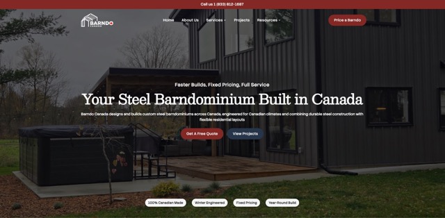 Barndo Website