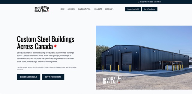 SteelBuilt Website